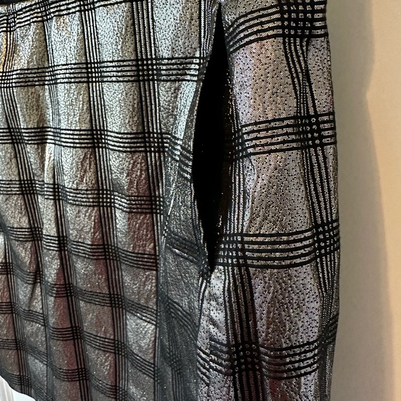 Forever 21 Metallic Plaid Mini Skirt – Size S - Picture 3 of 6